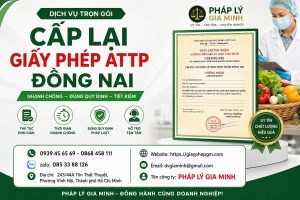 Cấp Lại Giấy Phép ATTP Đồng Nai