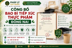 Công Bố Bao Bì Tiếp Xúc Thực Phẩm Đồng Nai