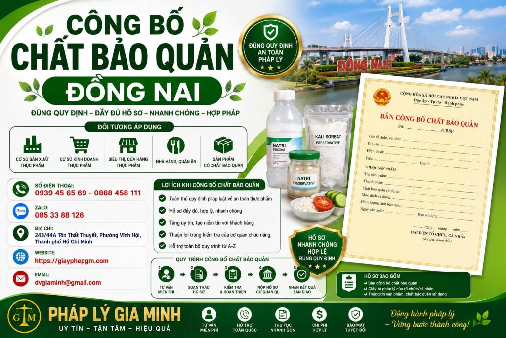Công Bố Chất Bảo Quản Đồng Nai