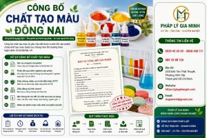 Công Bố Chất Tạo Màu Đồng Nai