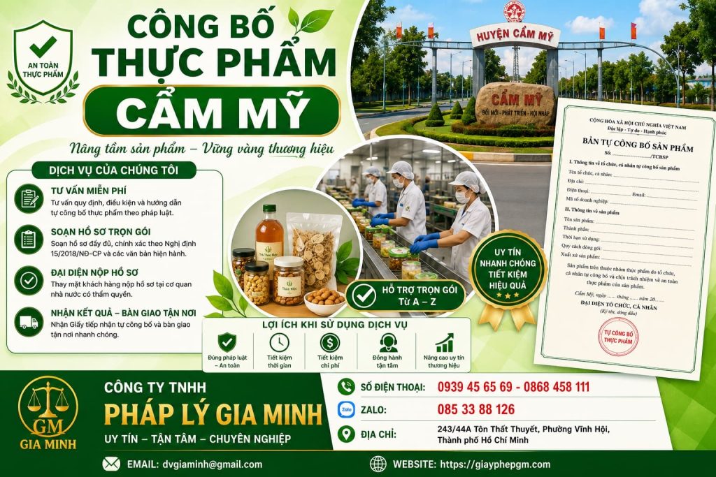 Công Bố Thực Phẩm Cẩm Mỹ
