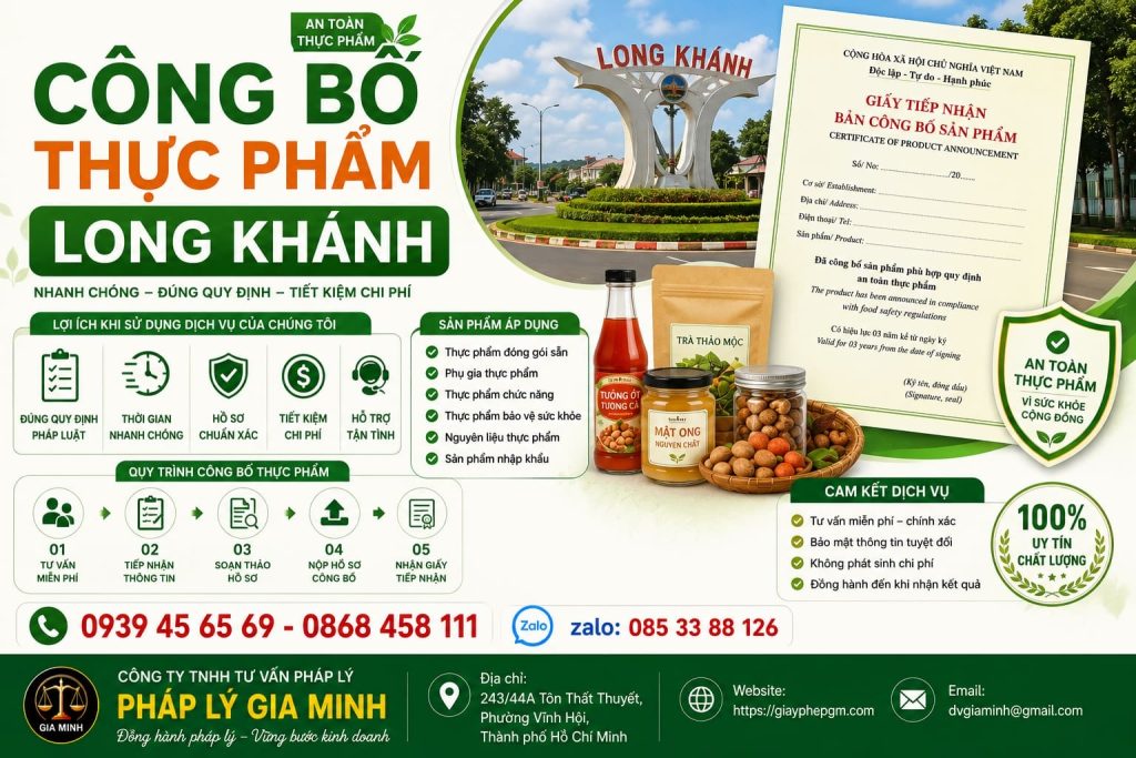 Công Bố Thực Phẩm Long Khánh