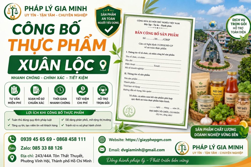 Công Bố Thực Phẩm Xuân Lộc