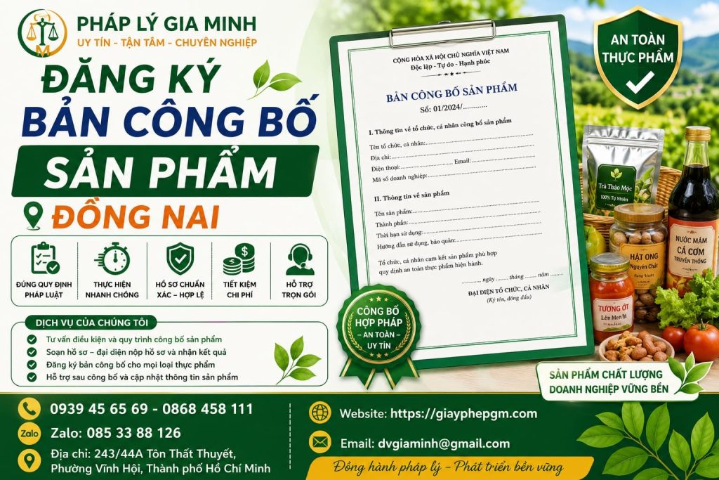 Đăng ký bản công bố sản phẩm Đồng Nai: Quy trình, hồ sơ và lưu ý quan trọng cho doanh nghiệp 1 Đăng Ký Bản Công Bố Sản Phẩm Đồng Nai