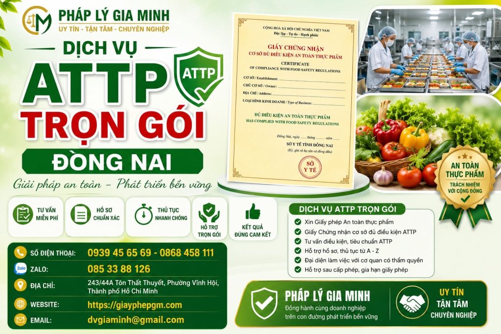Dịch Vụ ATTP Trọn Gói Đồng Nai