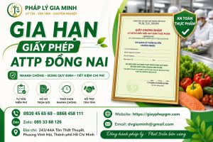 Gia Hạn Giấy Phép ATTP Đồng Nai