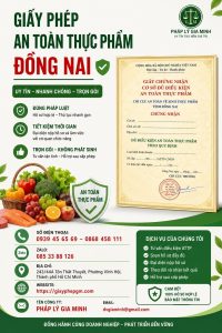 Giấy Phép An Toàn Thực Phẩm Đồng Nai