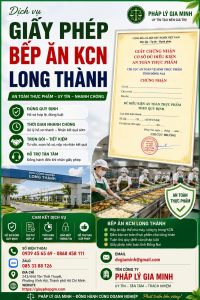 Giấy Phép Bếp Ăn KCN Long Thành