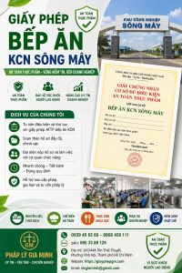 Giấy Phép Bếp Ăn KCN Sông Mây