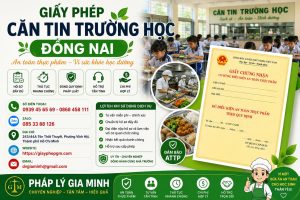 Giấy Phép Căn Tin Trường Học Đồng Nai