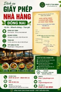 Giấy Phép Nhà Hàng Đồng Nai