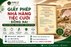 Giấy Phép Nhà Hàng Tiệc Cưới Đồng Nai