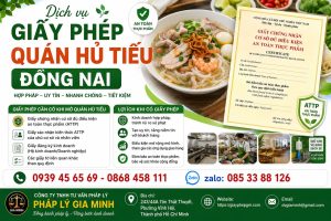 Giấy Phép Quán Hủ Tiếu Đồng Nai