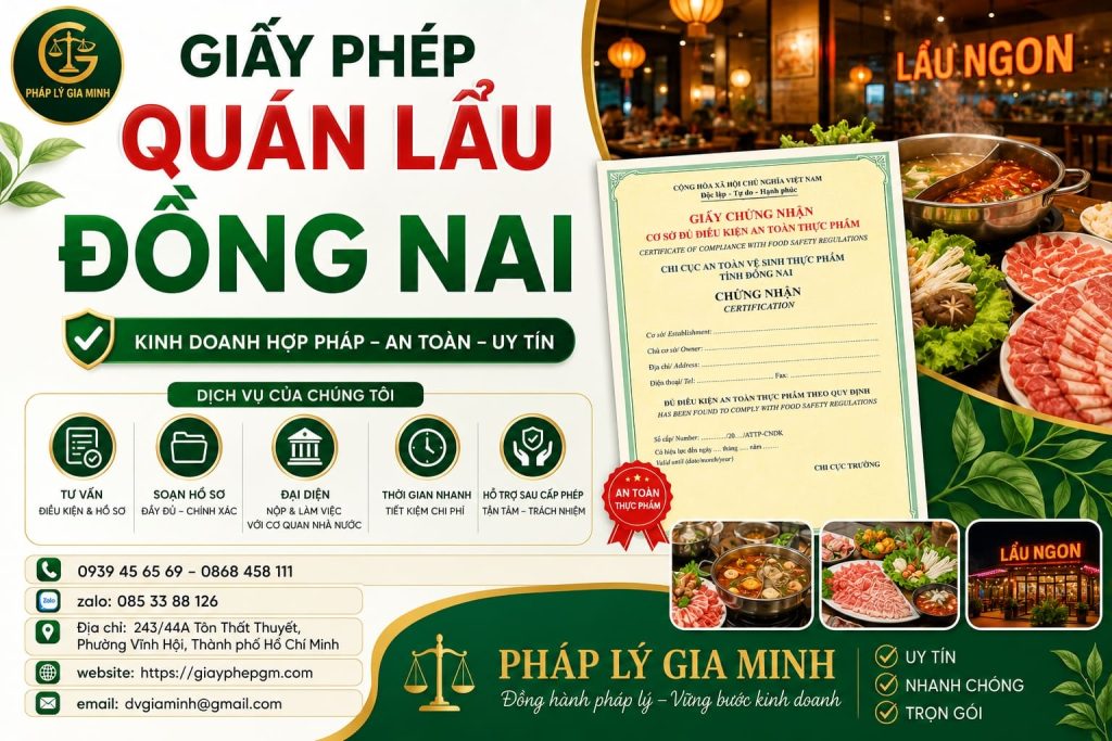 Giấy phép quán lẩu Đồng Nai – Điều kiện, hồ sơ và thủ tục mới nhất 1 Giấy Phép Quán Lẩu Đồng Nai