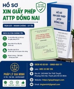 Hồ Sơ Xin Giấy Phép ATTP Đồng Nai