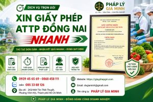 Xin Giấy Phép ATTP Đồng Nai Nhanh