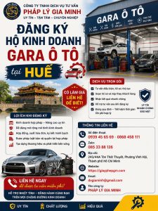 Đăng ký hộ kinh doanh gara ô tô tại Huế