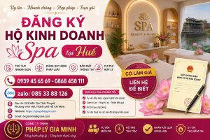 Đăng ký hộ kinh doanh spa tại Huế