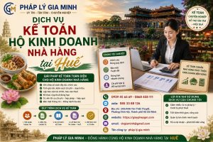 Dịch vụ kế toán hộ kinh doanh nhà hàng tại Huế