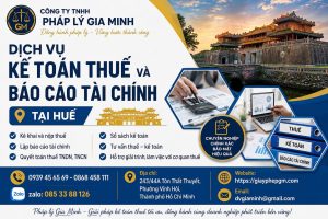 Dịch vụ kế toán thuế và báo cáo tài chính tại Huế