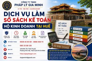 Dịch vụ làm sổ sách kế toán hộ kinh doanh tại Huế