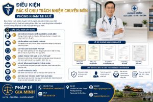 Điều kiện bác sĩ chịu trách nhiệm chuyên môn phòng khám tại Huế