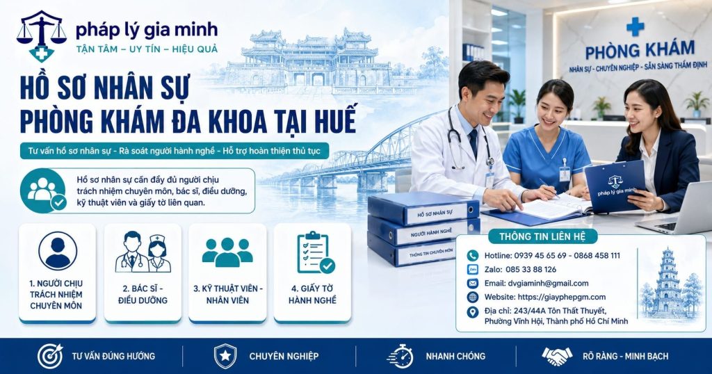 Hồ sơ nhân sự phòng khám đa khoa tại Huế đầy đủ, hạn chế bổ sung 1 Hồ sơ nhân sự phòng khám đa khoa tại Huế