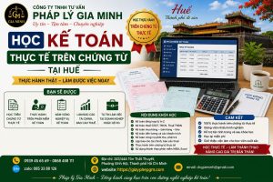 Học kế toán thực tế trên chứng từ tại Huế