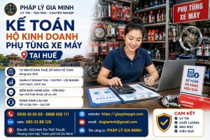 Kế toán hộ kinh doanh phụ tùng xe máy tại Huế