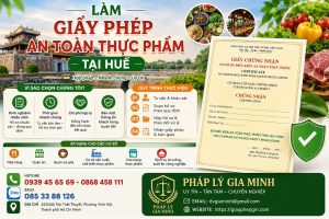 Làm giấy phép an toàn thực phẩm tại Huế