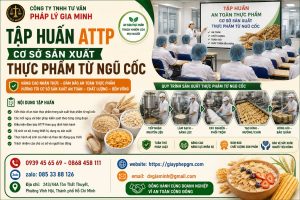Tập huấn ATTP cơ sở sản xuất thực phẩm từ ngũ cốc
