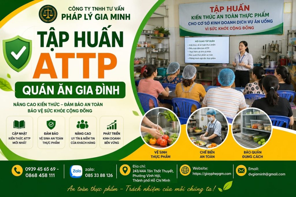 Tập huấn ATTP quán ăn gia đình – Chuẩn hóa căn bếp nhỏ theo nguyên tắc an toàn 1 Tập huấn ATTP quán ăn gia đình