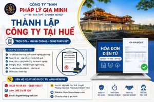 Thành lập công ty tại Huế kèm hóa đơn điện tử