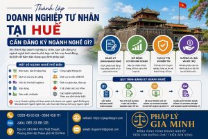 Thành lập doanh nghiệp tư nhân tại Huế cần đăng ký ngành nghề gì