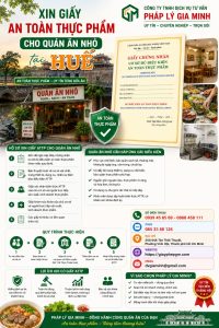 Xin giấy an toàn thực phẩm cho quán ăn nhỏ tại Huế