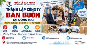 Thành lập công ty bán buôn tại Đồng Nai