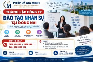 Thành lập công ty đào tạo nhân sự tại Đồng Nai