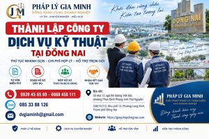 Thành lập công ty dịch vụ kỹ thuật tại Đồng Nai