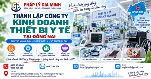 Thành lập công ty kinh doanh thiết bị y tế tại Đồng Nai