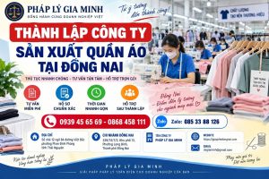 Thành lập công ty sản xuất quần áo tại Đồng Nai