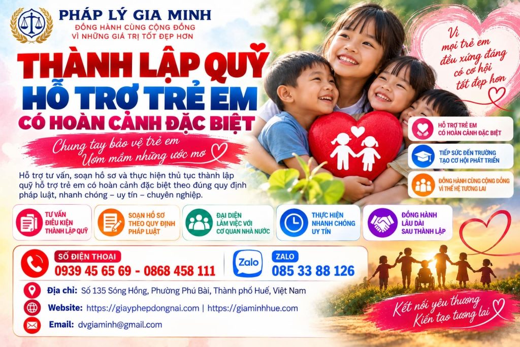 Thành lập quỹ hỗ trợ trẻ em có hoàn cảnh đặc biệt