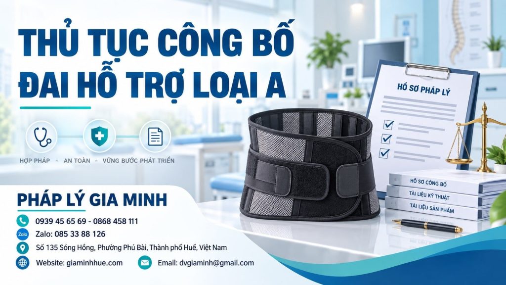 Thủ tục công bố đai hỗ trợ loại A