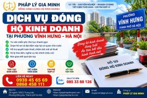 Dịch vụ đóng hộ kinh doanh tại phường Vĩnh Hưng Hà Nội