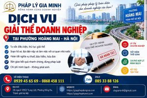 Dịch vụ giải thể doanh nghiệp tại phường Hoàng Mai Hà Nội