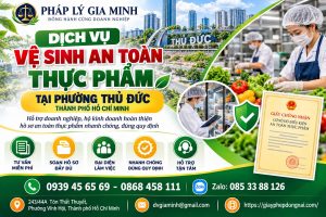 Dịch vụ vệ sinh an toàn thực phẩm tại phường Thủ Đức TPHCM