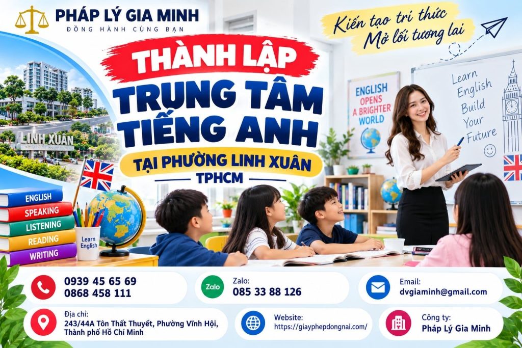 Thành lập trung tâm tiếng Anh tại phường Linh Xuân TPHCM